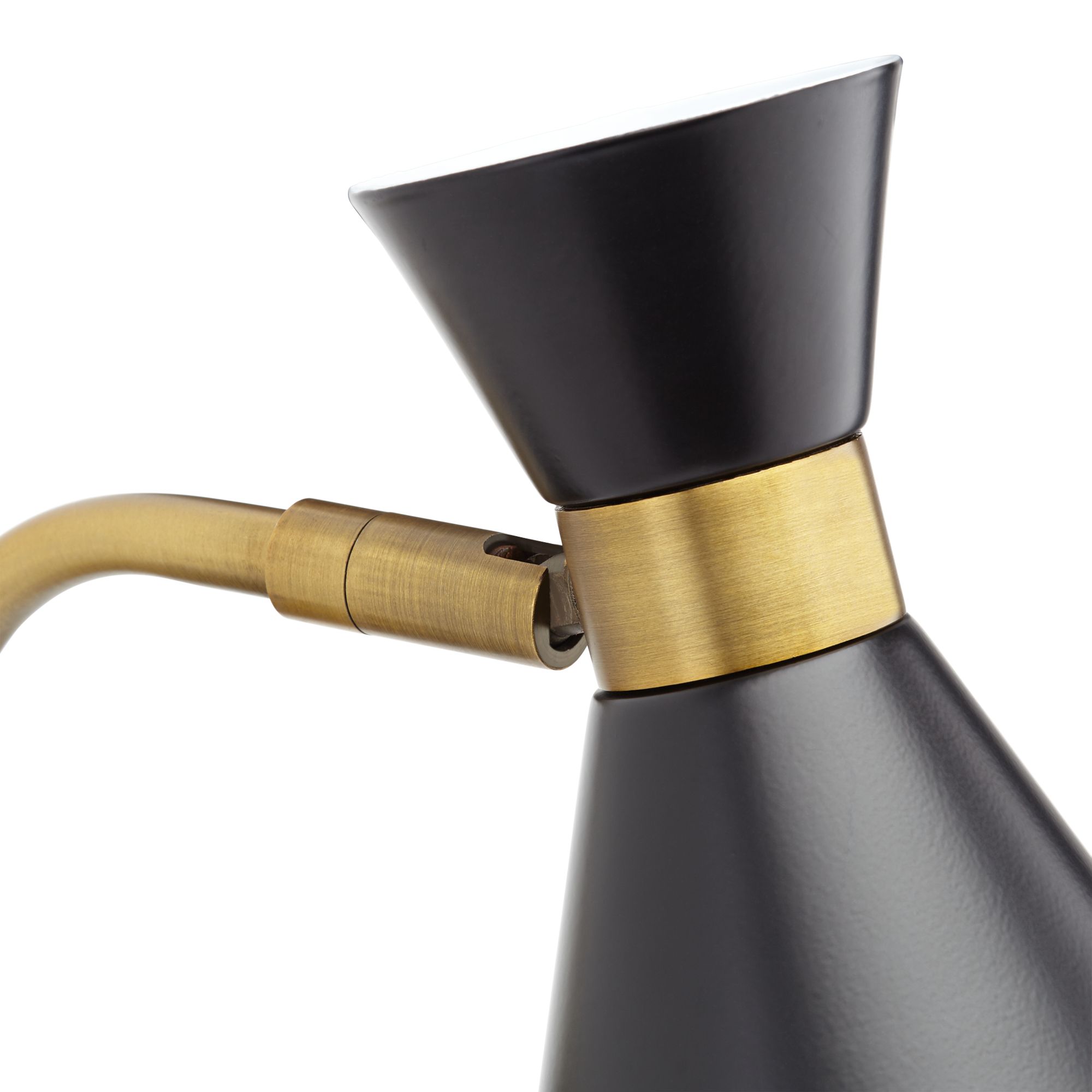 Image 5 Possini Venice 11 1/2" Mod. Matte Black Cone Plug-In Wall Lamp more views