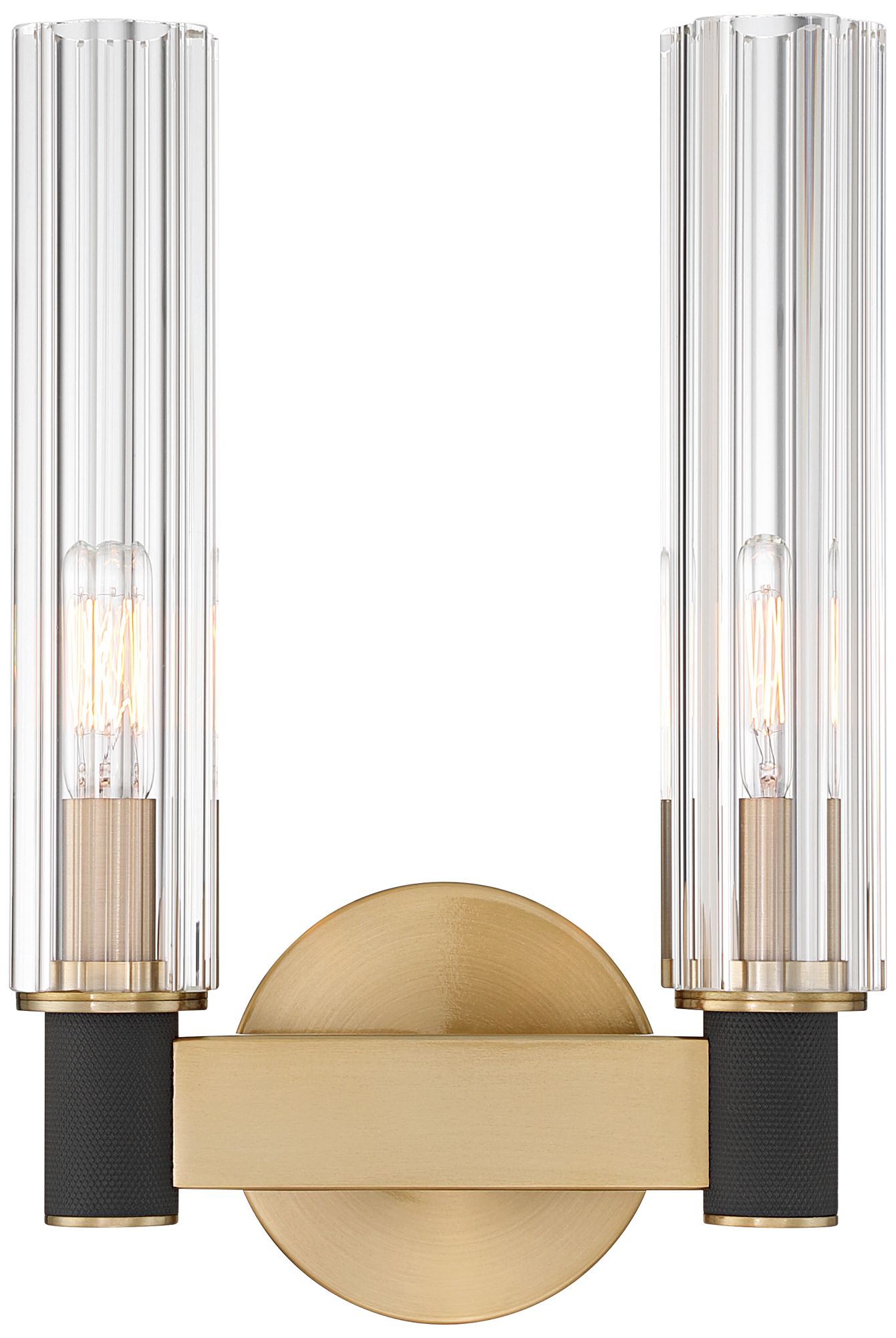 Thumbnail2 of Possinie Euro Onofrio 13 1/4" High Warm Brass 2-Light Wall Sconce