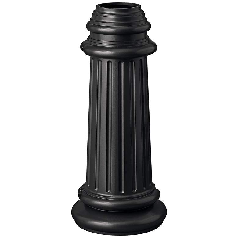 Image 1 Post Base Pier and Post Accessory 18 1/4" HIgh in Black