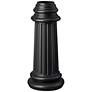 Post Base Pier and Post Accessory 18 1/4" HIgh in Black