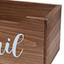 Postie Natural Wood Tabletop Organizer Box/ Letter Holder