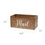 Postie Natural Wood Tabletop Organizer Box/ Letter Holder