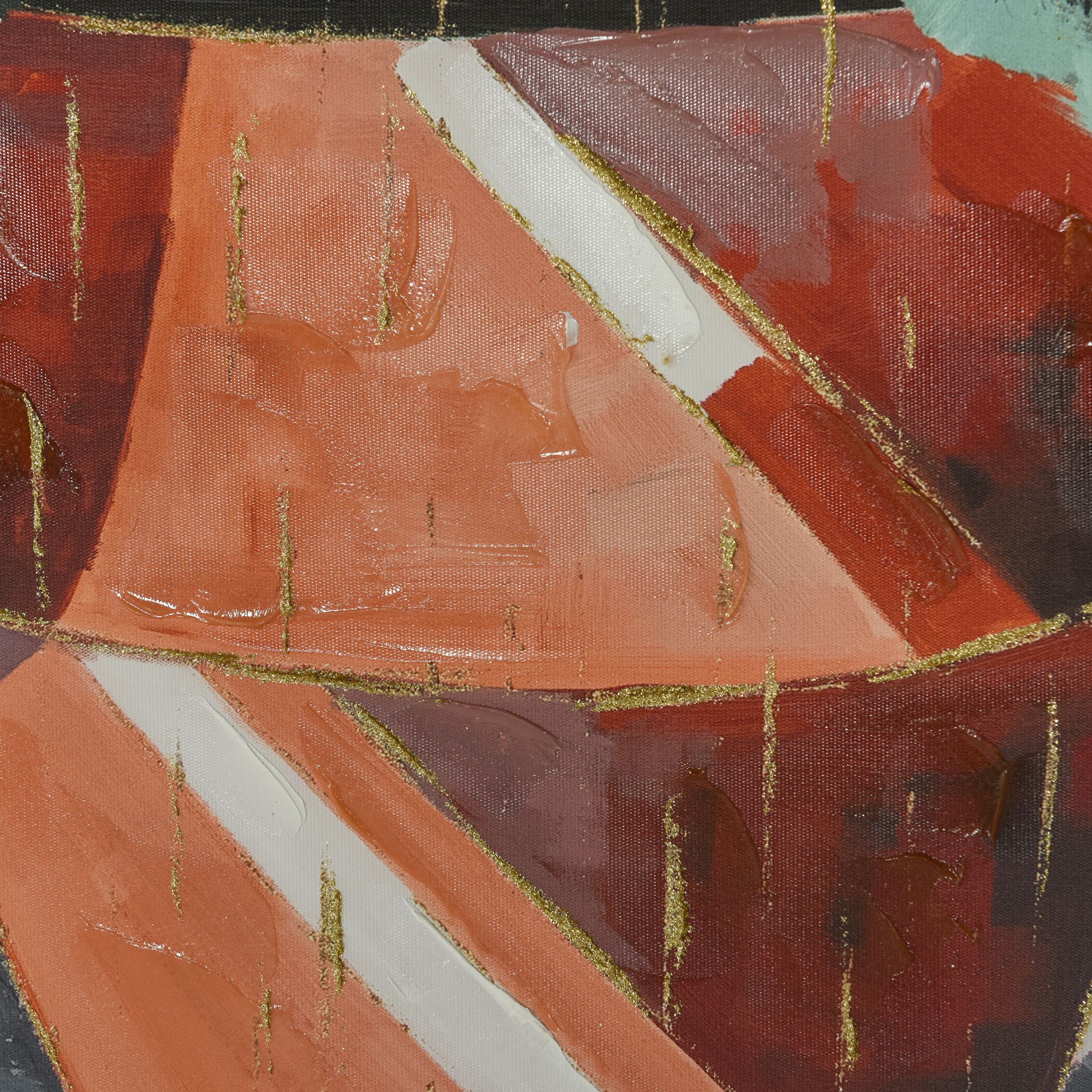 Image 6 Potted Plant I 30"W x 40"H Hand Embellished Framed Canvas Wall Ar more views