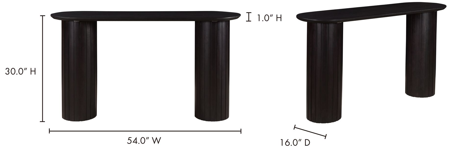 Image 5 Povera Console Table Black more views