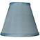 Powder Blue Dupioni Silk Lamp Shade 3x6x5 (Clip-On)