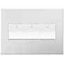 Powder White 3-Gang Wall Plate with 3 x Paddle Switches