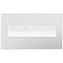 Powder White 4-Gang Wall Plate with 4 x Paddle Switches