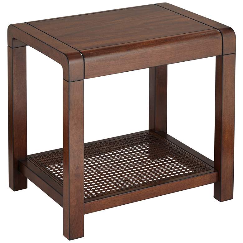 Image 2 Powell 22" Wide Brown Wood Side Table