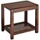 Powell 22" Wide Brown Wood Side Table
