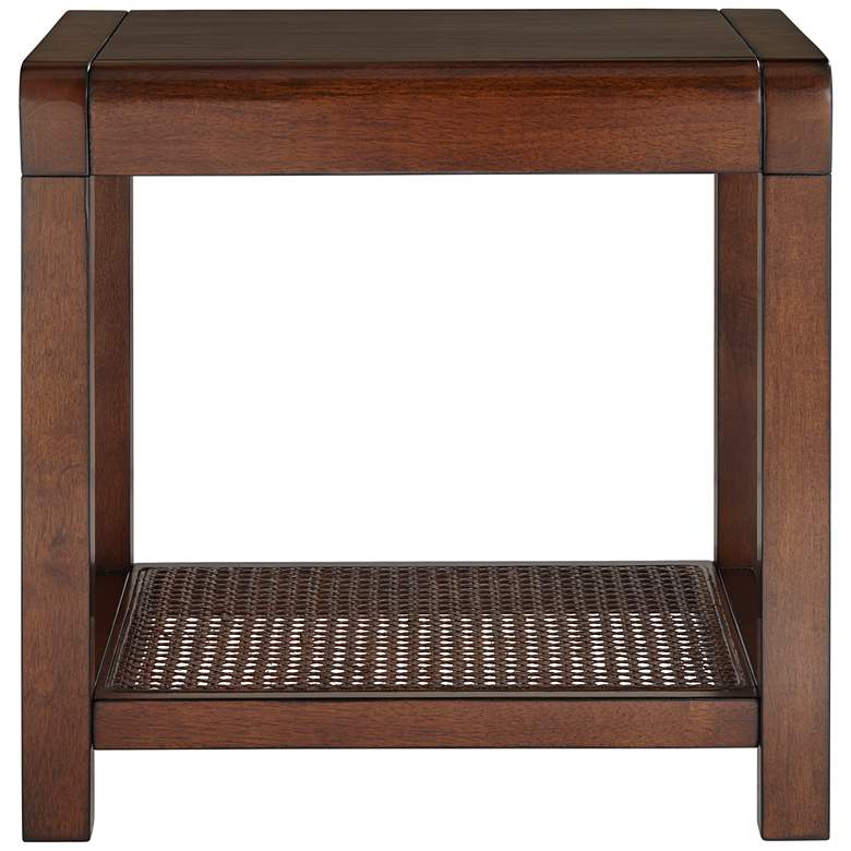Image 6 Powell 22" Wide Brown Wood Side Table more views