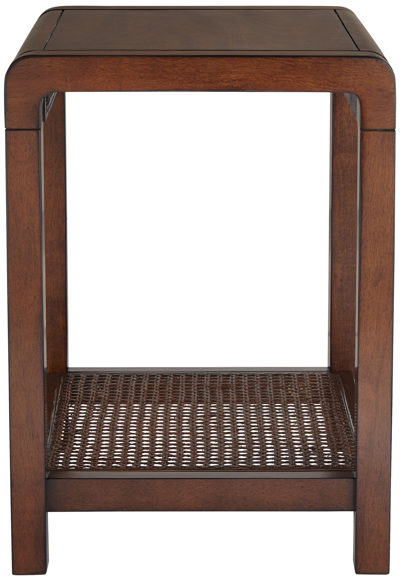 Powell 22" Wide Brown Wood Side Table