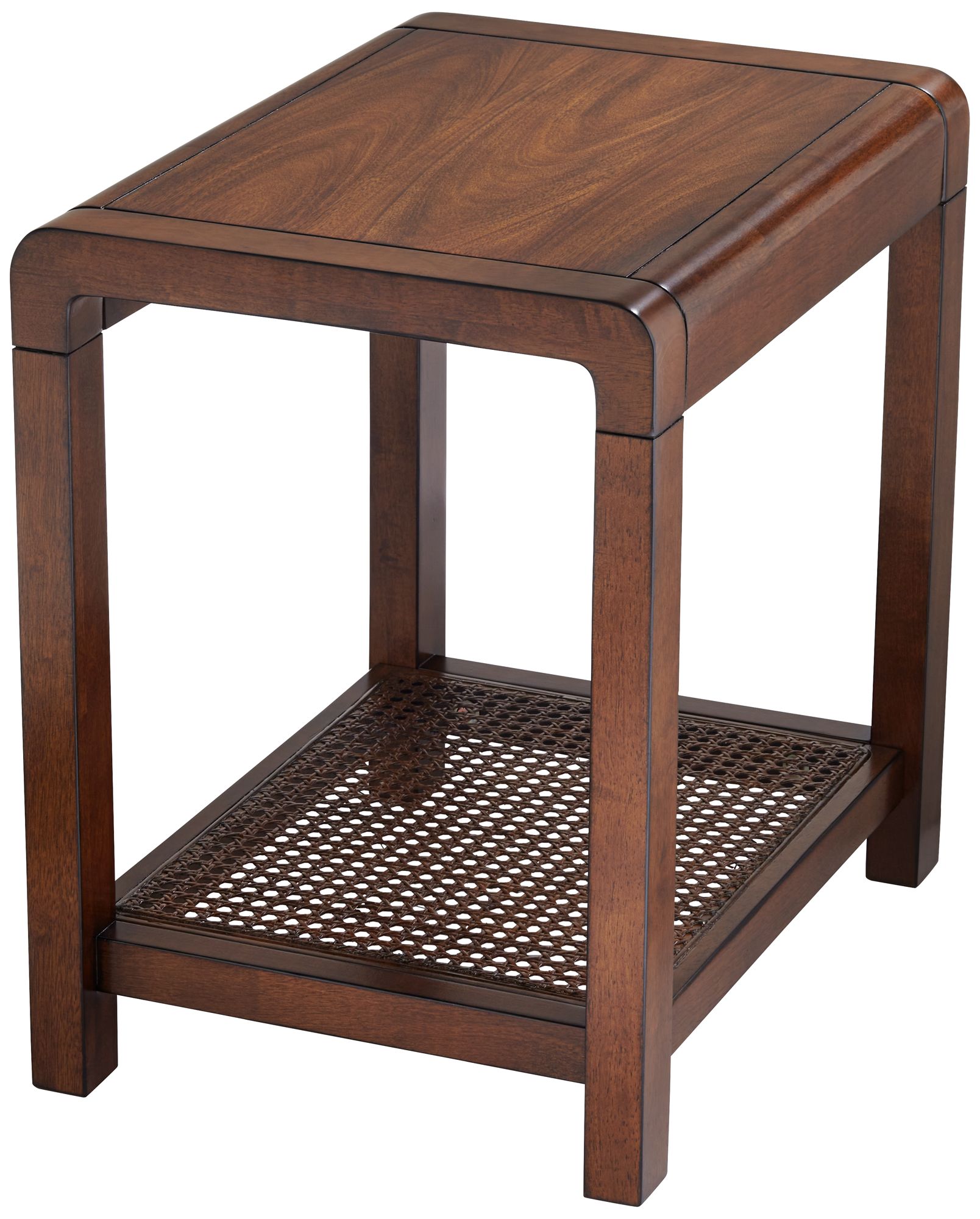 Powell 22" Wide Brown Wood Side Table
