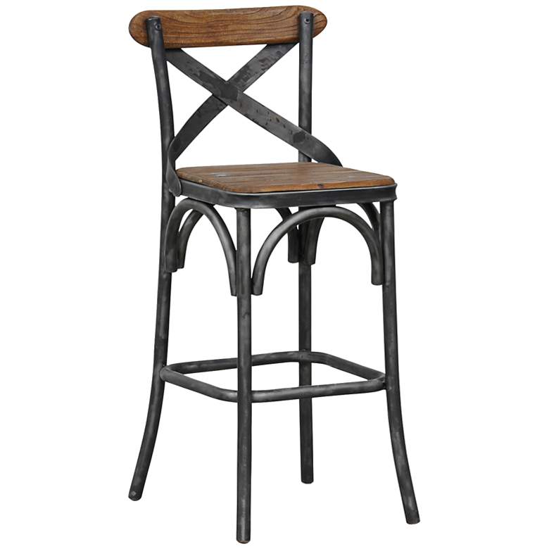 Image 1 Powell 24 inch Wood and Metal Counter Stool