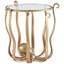 4_Powell Furniture Octavia 20" Wide Antique Gold Octopus Side Table more views