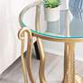 7_Powell Furniture Octavia 20" Wide Antique Gold Octopus Side Table more views