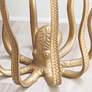 Powell Furniture Octavia 20" Wide Antique Gold Octopus Side Table