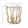 Powell Furniture Octavia 20" Wide Antique Gold Octopus Side Table