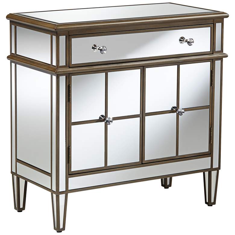Image 2 Powell Furniture Vicenta 32 inch Wide Mirrored Accent Chest