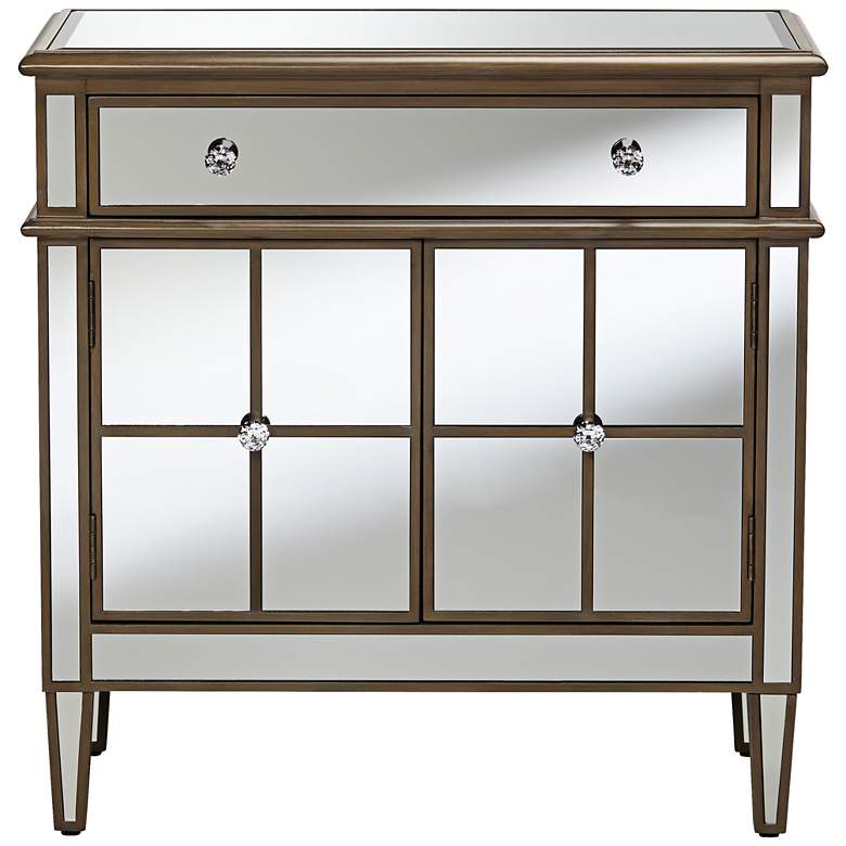 Image 6 Powell Furniture Vicenta 32 inch Wide Mirrored Accent Chest more views