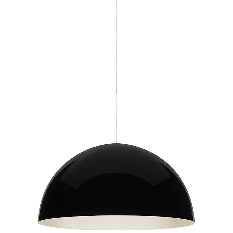 Image 1 Powell Street 12"W Black-White LED Freejack Mini Pendant