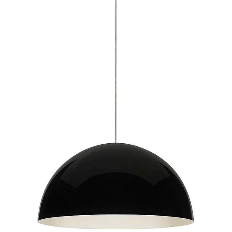 Image 1 Powell Street 12 inchW Black-White LED Freejack Mini Pendant