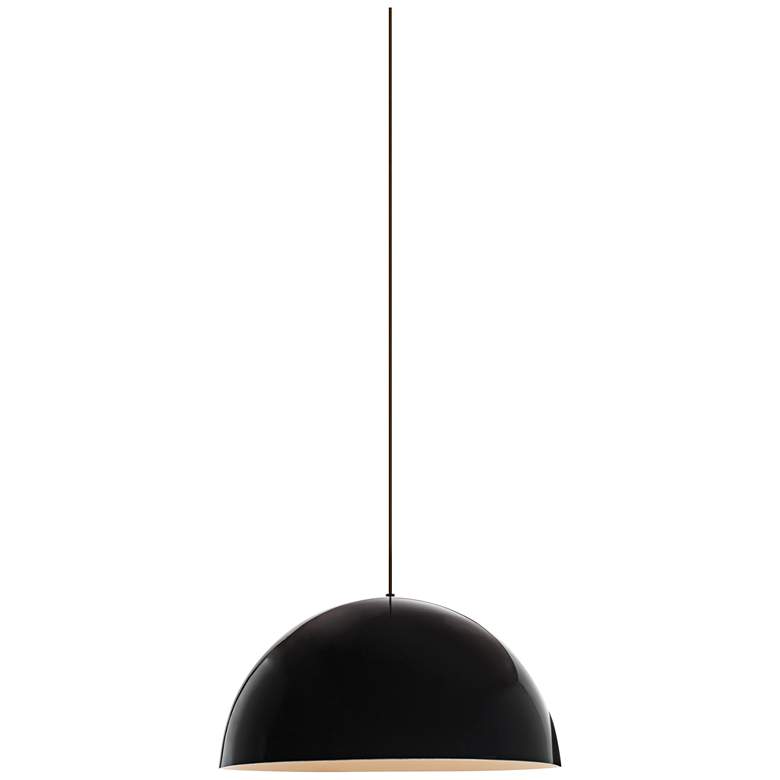 Image 2 Powell Street 24" Wide Black Pendant Light