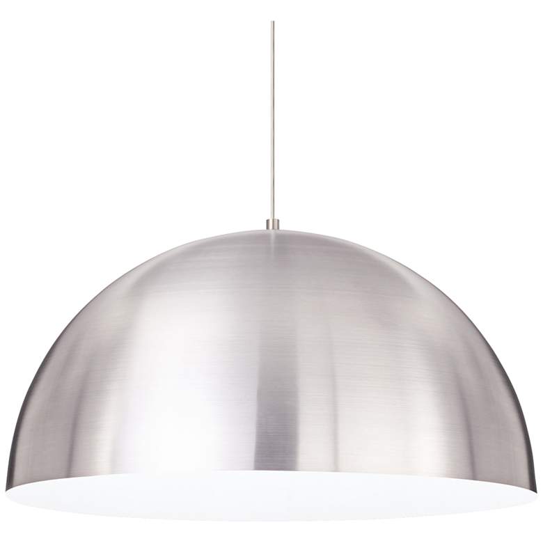 Image 1 Powell Street 24 inch Wide Satin Nickel Pendant Light