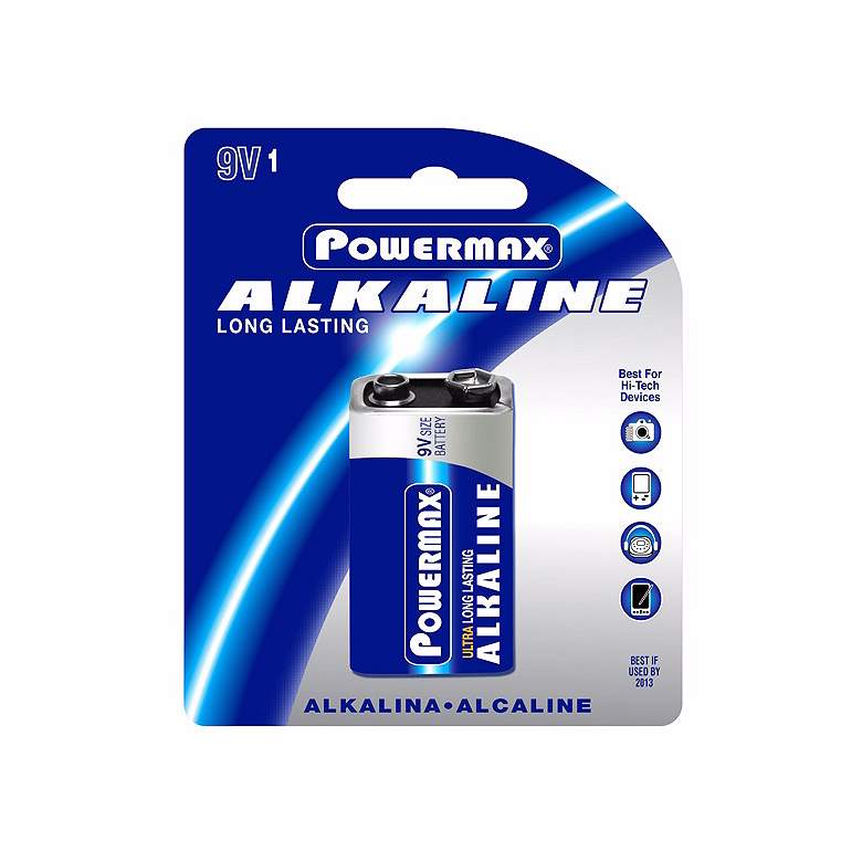 Image 1 Powermax 9-Volt Alkaline Battery