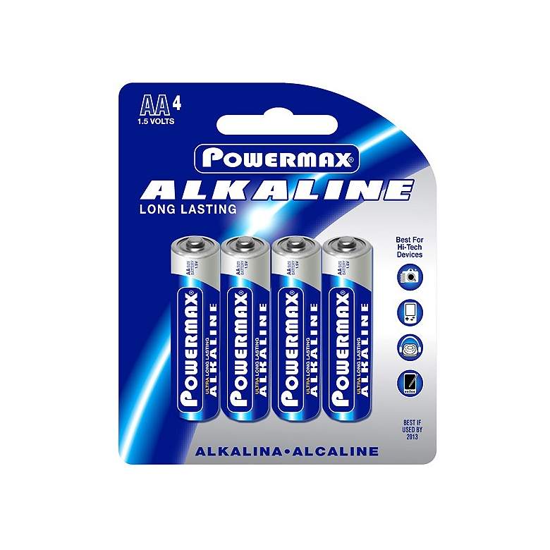 Image 1 Powermax AA 4-Pack Alkaline Batteries