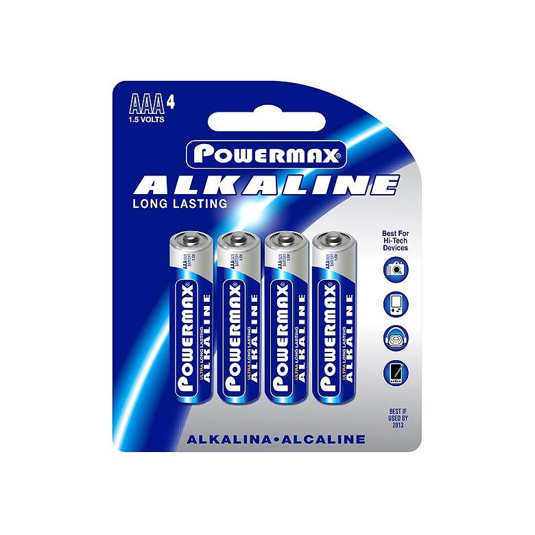 Image 1 Powermax AAA 4-Pack Alkaline Batteries