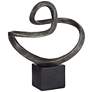 2_Prader 13 1/2" High Matte Bronze Abstract Sculpture