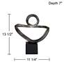 Prader 13 1/2" High Matte Bronze Abstract Sculpture