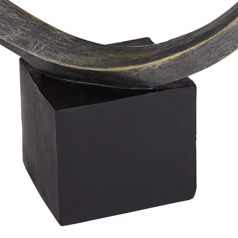 Image 4 Prader 13 1/2" High Matte Bronze Abstract Sculpture more views