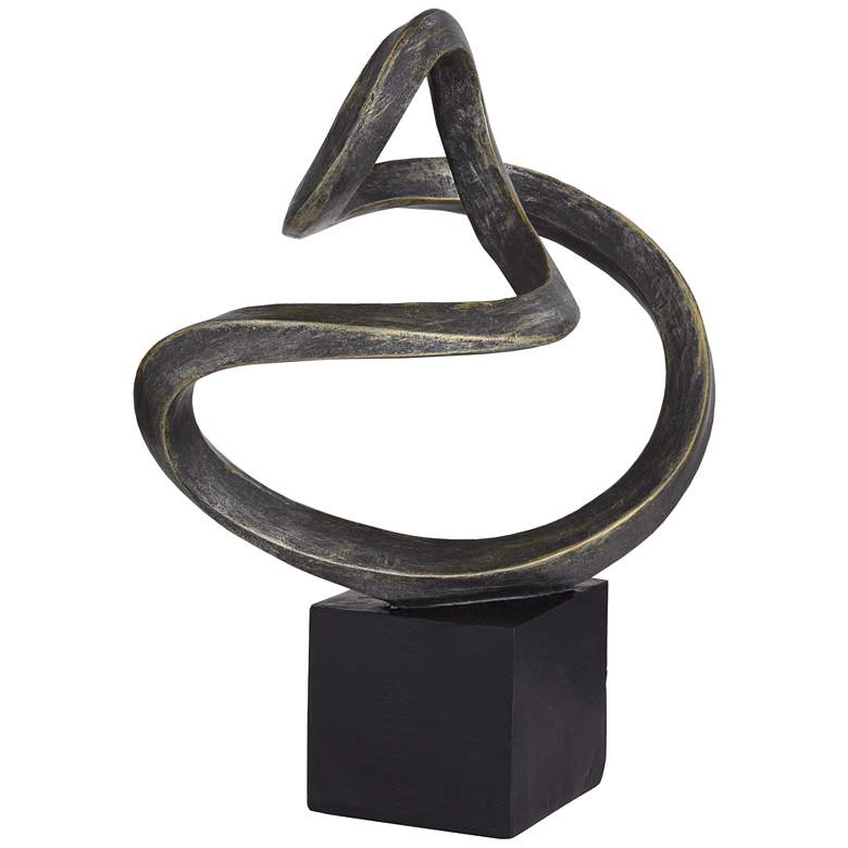 Image 6 Prader 13 1/2" High Matte Bronze Abstract Sculpture more views