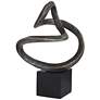 6_Prader 13 1/2" High Matte Bronze Abstract Sculpture more views