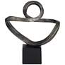 7_Prader 13 1/2" High Matte Bronze Abstract Sculpture more views