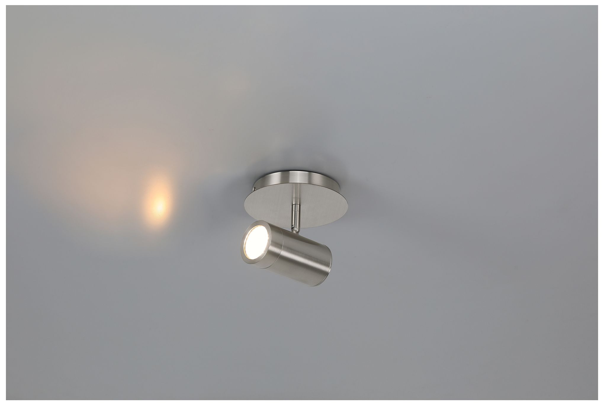 Image 2 Prado 5" Wide Brushed Steel LED Flush Mount more views