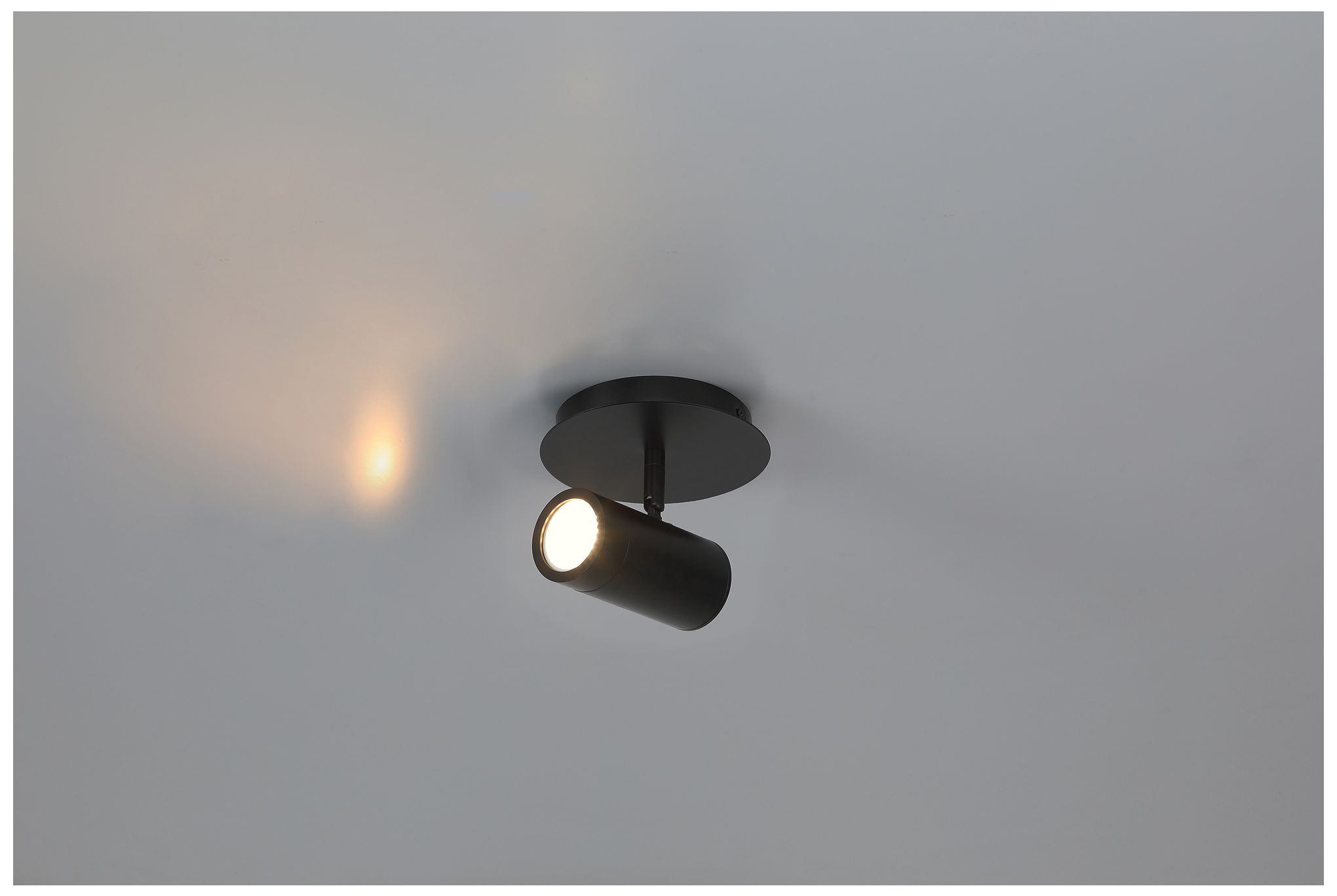 Image 2 Prado 5" Wide Matte Black LED Flush Mount more views