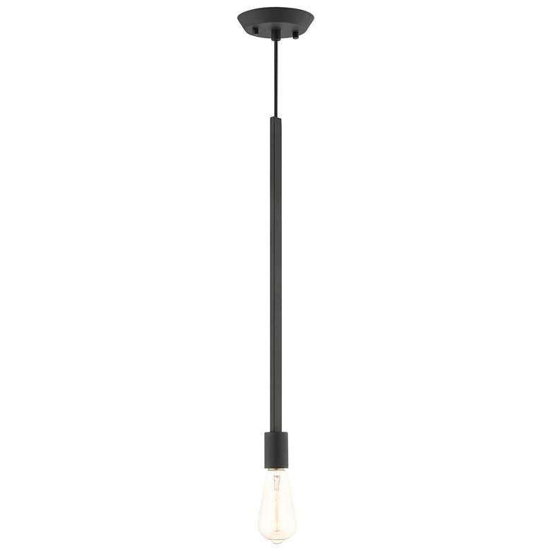 Image 2 Prague 1 Light Black Pendant