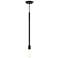 Prague 1 Light Black Pendant