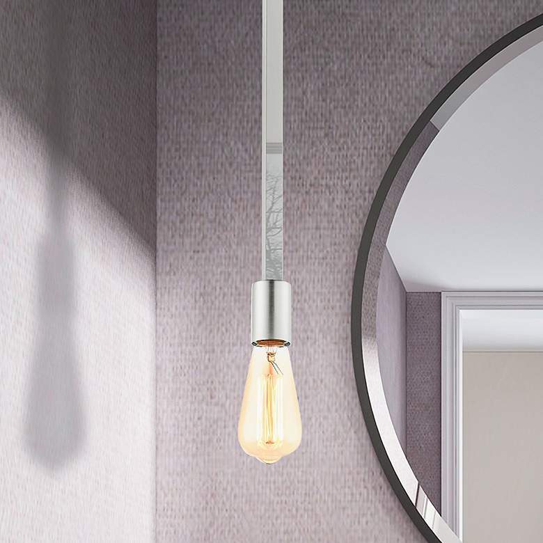 Image 1 Prague 1 Light Brushed Nickel Pendant
