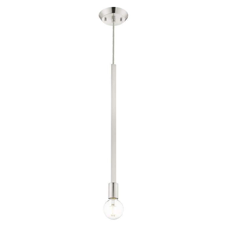 Image 6 Prague 1 Light Brushed Nickel Pendant more views