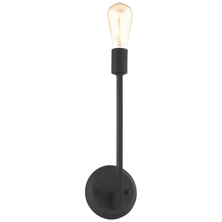 Image 5 Prague 16" High Black Wall Sconce more views