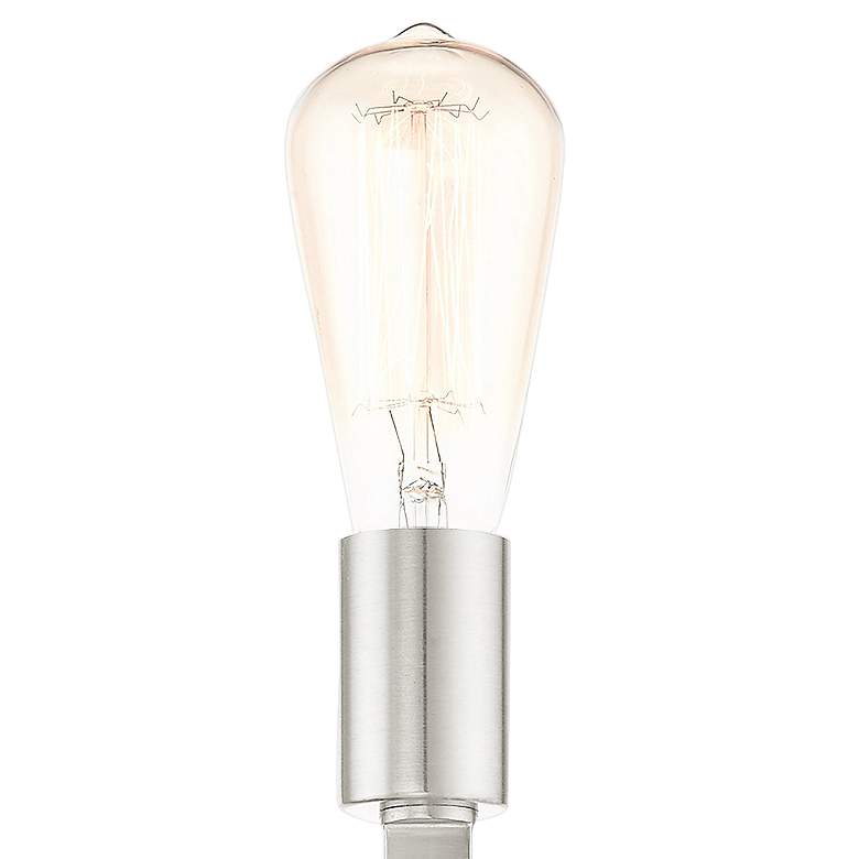 Image 2 Prague 16" High Brushed Nickel Wall Sconce more views