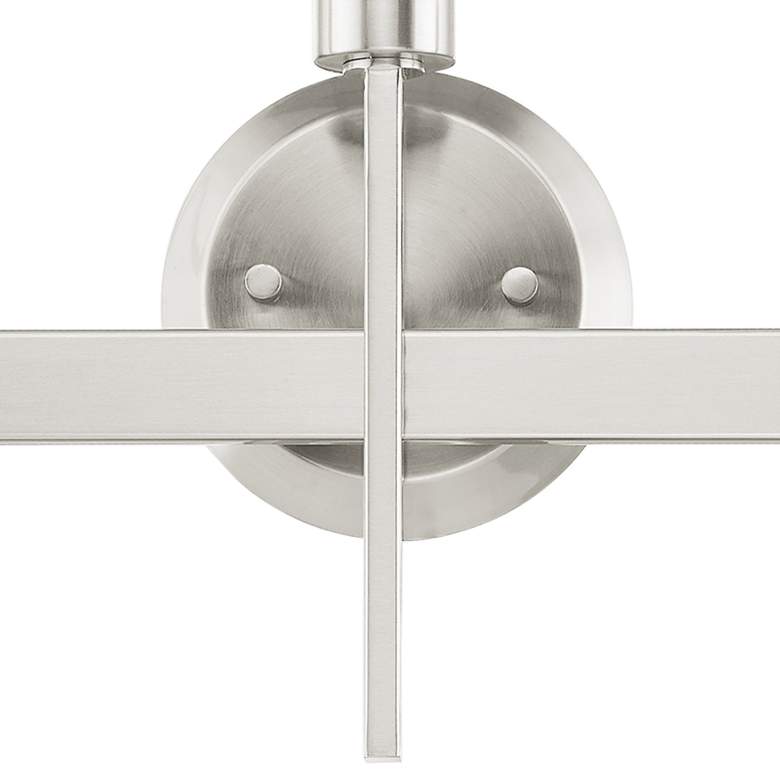 Image 3 Prague 23 1/2 inch Wide Brushed Nickel 3-Light Bath Light more views