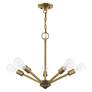 Thumbnail4 of Prague 5 Light Antique Brass Chandelier more views