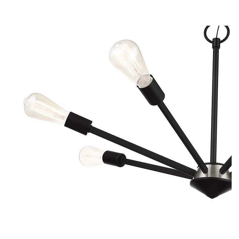Image 7 Prague 7 Light Black Chandelier more views