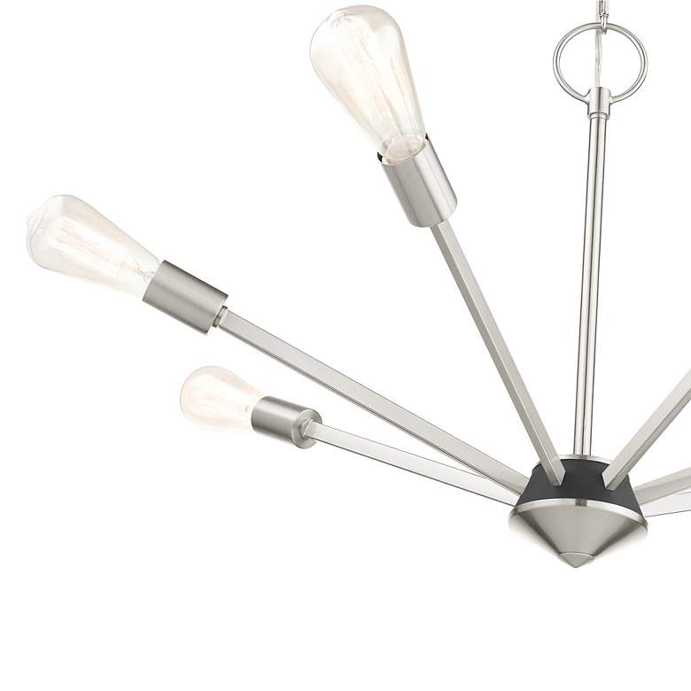 Image 6 Prague 7 Light Brushed Nickel Chandelier more views
