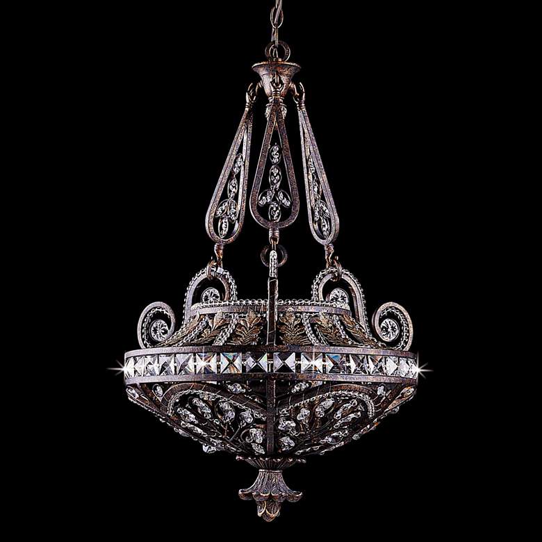 Image 1 Prague Bronze Gold and Silver Wash 22 inch Wide 3-Light Pendant