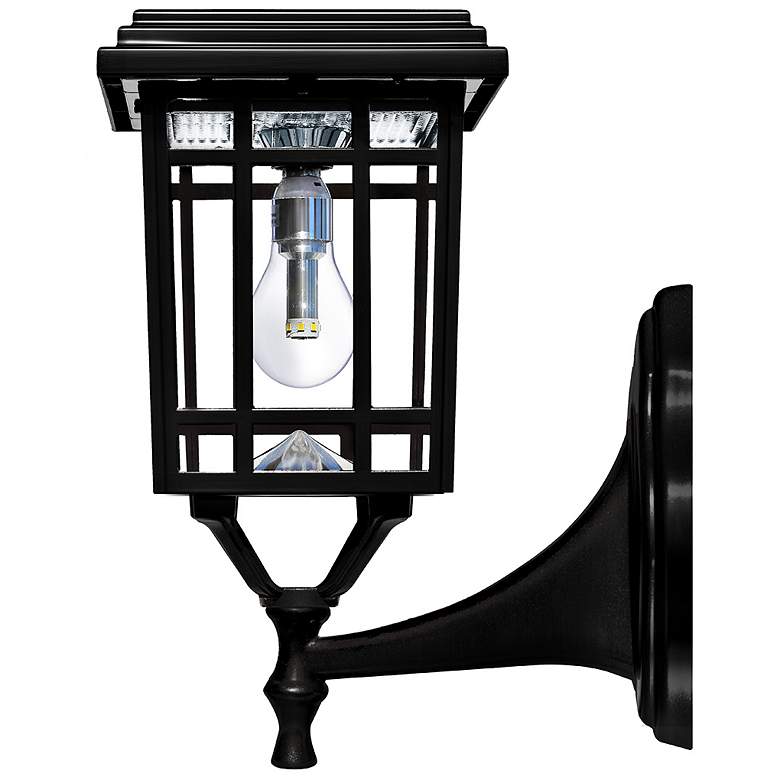 Image 3 Prairie 14" High Black Finish Solar Powered LED Outdoor Post Light more views